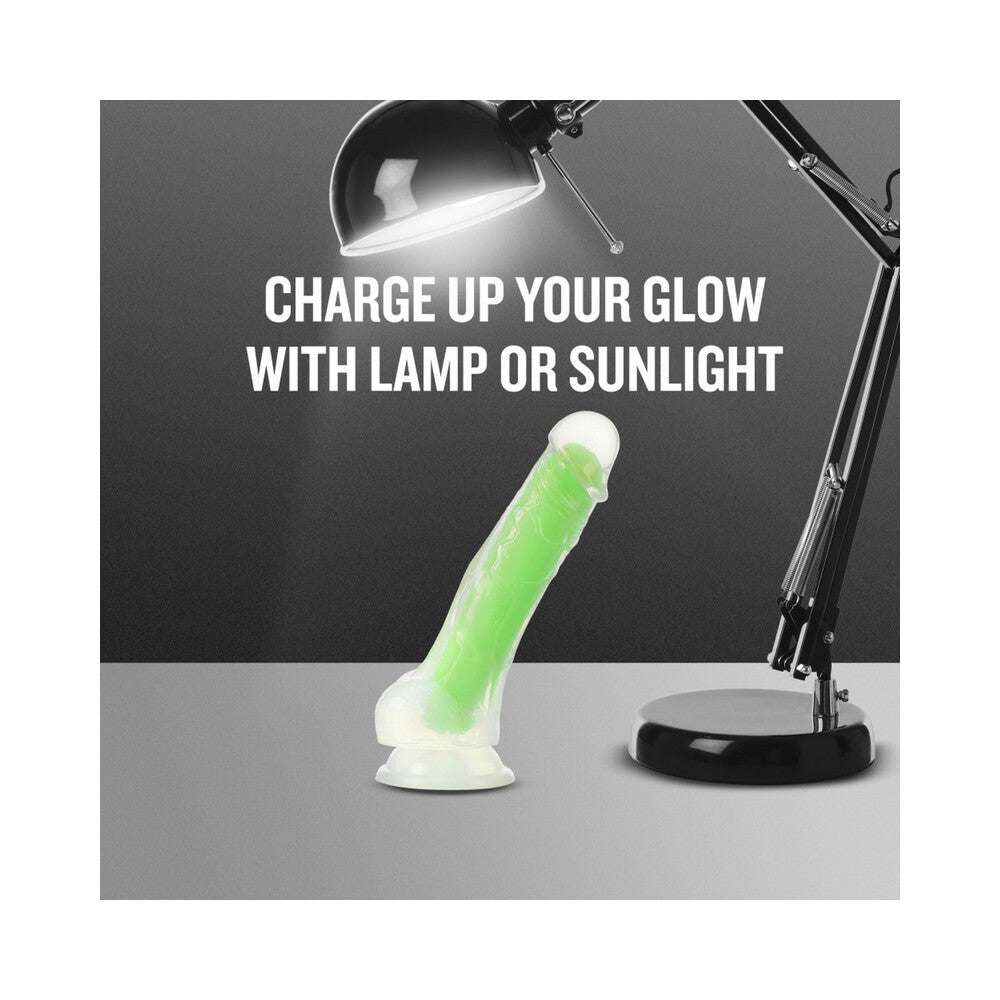 Blush Neo Elite Glow in the Dark Viper 7 inches Dual-Density Dildo Neon Green