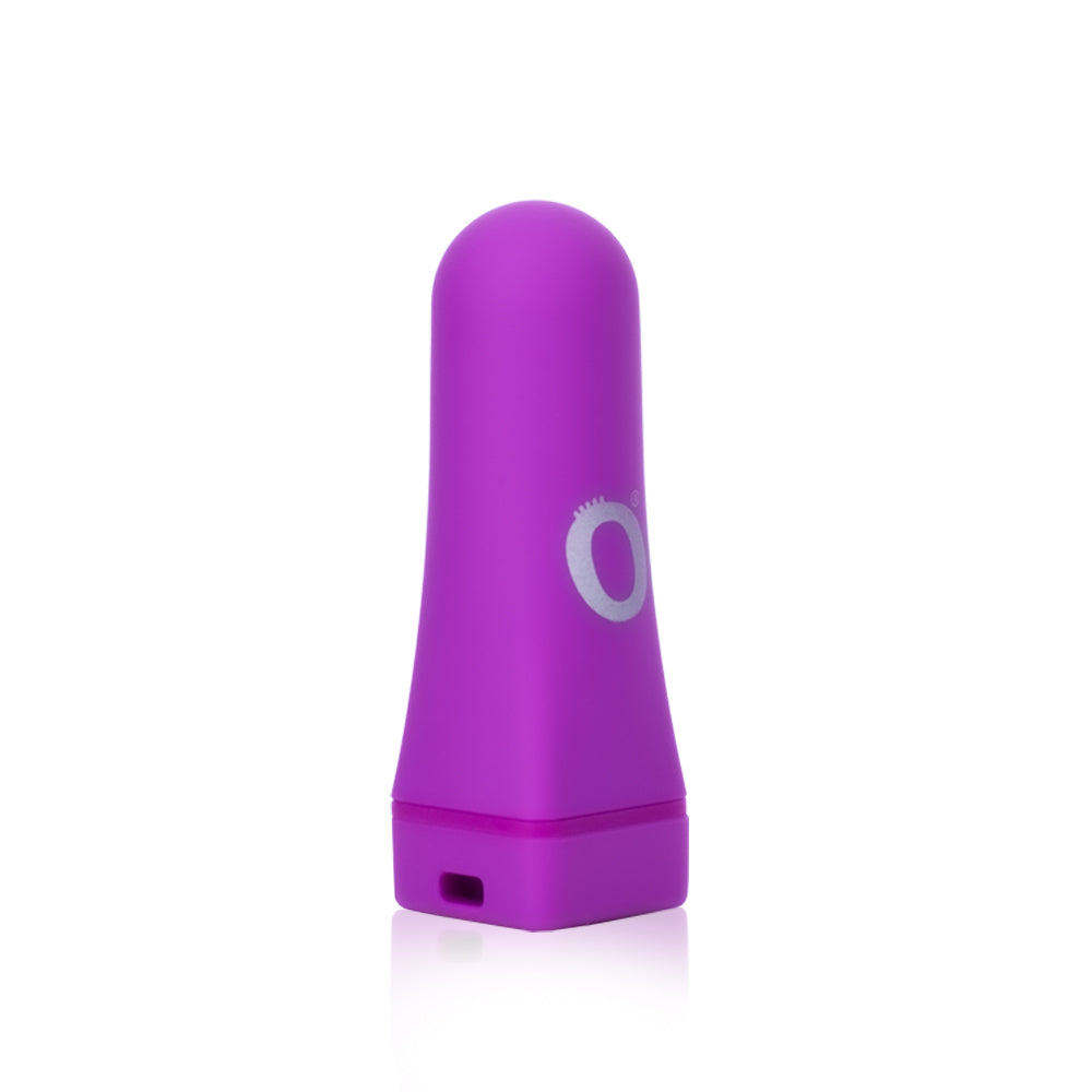 Screaming O Charged Bestie Bullet Purple Vibrator in a vibrant purple color with soft-touch finish.
