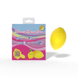Dreamii Lemon Bliss Suction Stimulator in vibrant yellow packaging showcasing features and design of the playful device.