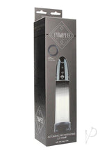 Pumped Automatic Rechargeable Luv Pump Black packaging image for easy use and comfort.