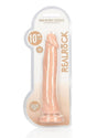 RealRock Skin Realistic Dildo 10 inch Vanilla in packaging, showcasing its lifelike design and features.