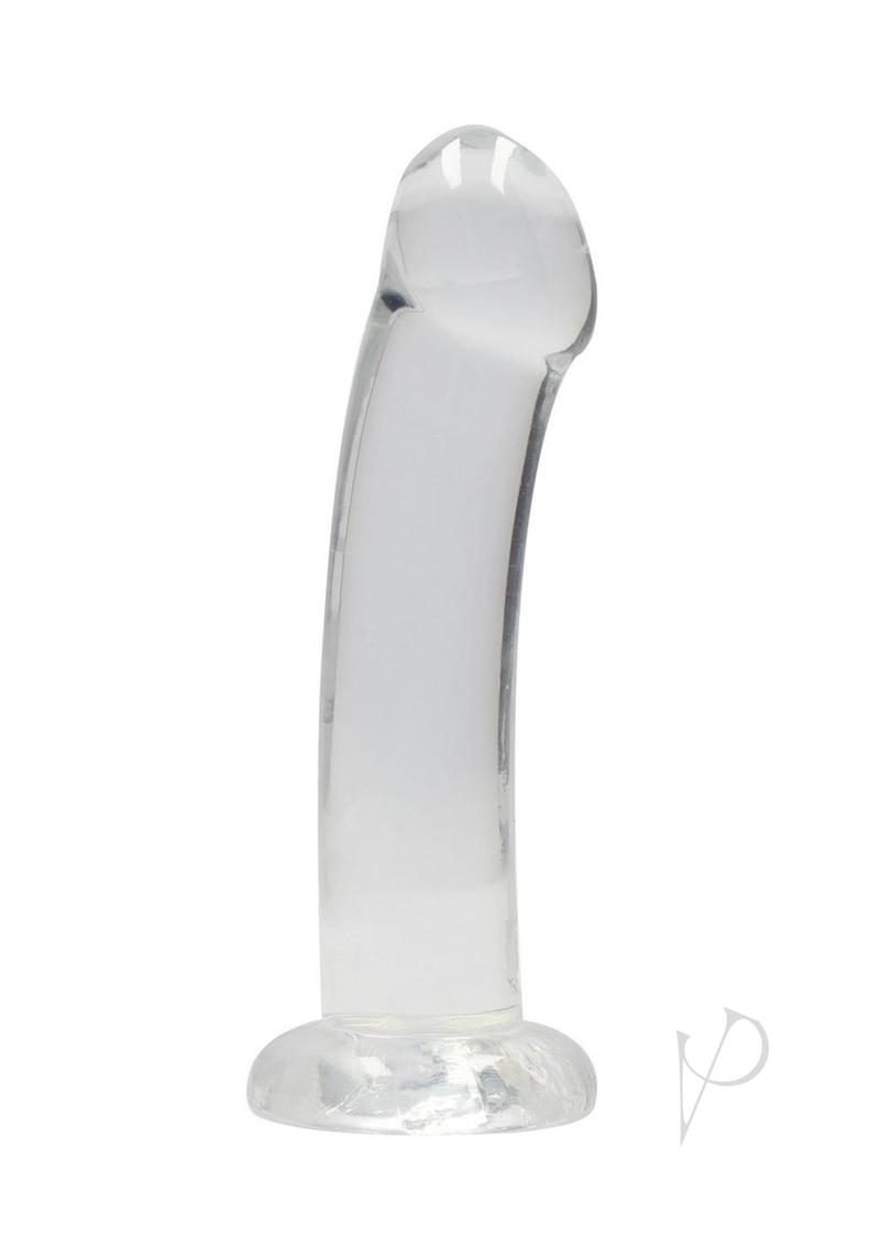RealRock Crystal Clear Dildo Suction Cup 6.7 Inch Clear, smooth and transparent design for enhanced pleasure.