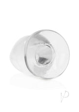 RealRock Crystal Clear Anal Plus 4.5in Clear, see-through anal plug with tapered tip for comfortable exploration.