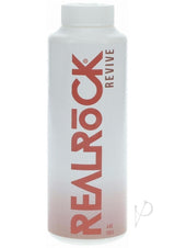 RealRock Revive Reviving Powder 4 oz bottle, maintenance powder for TPE and TPR toys, renews and protects surfaces.
