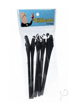 S-Line The Dickheads Groom Straws Black in packaging for bachelorette party supplies and festive celebrations.