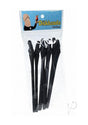 S-Line The Dickheads Groom Straws Black in packaging for bachelorette party supplies and festive celebrations.
