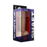 Shaft Model A: 8.5 inch Dual Density Silicone Dildo with Balls Pine