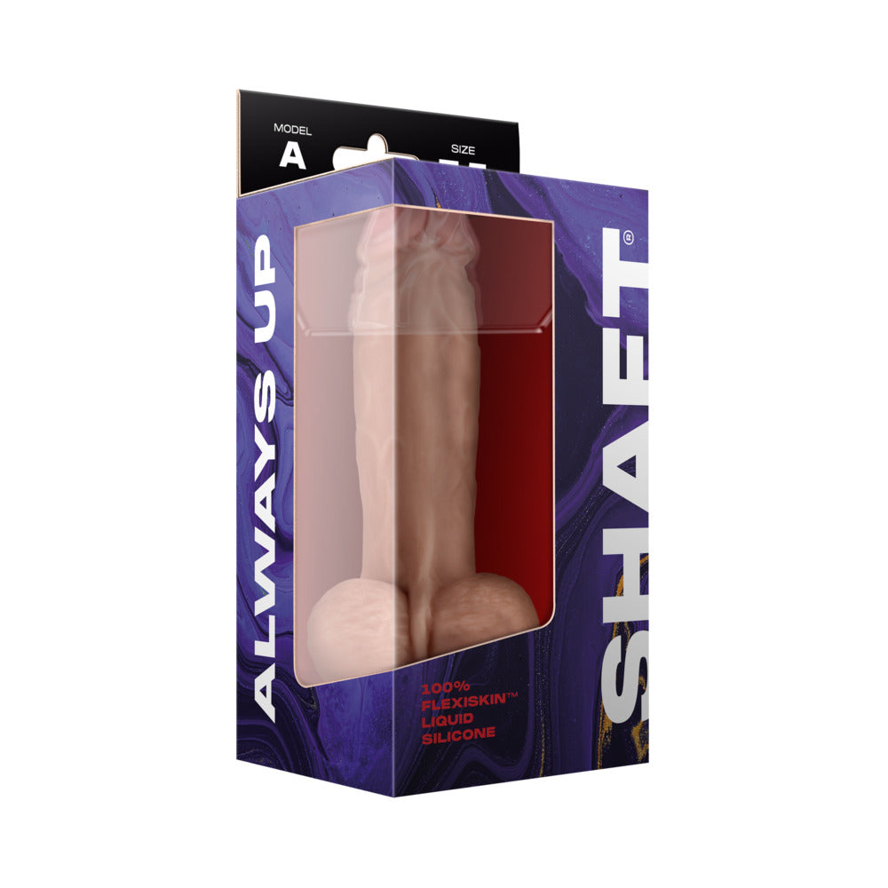 Shaft Model A: 7.5 inch Dual Density Silicone Dildo with Balls Pine
