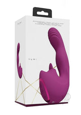 Vive YUMI Silicone Triple Motor G-Spot Vibrator Pink packaging with sleek design and color.