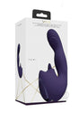 Vive YUMI Silicone Triple Motor G-Spot Vibrator Purple packaging showcasing sleek design and features.