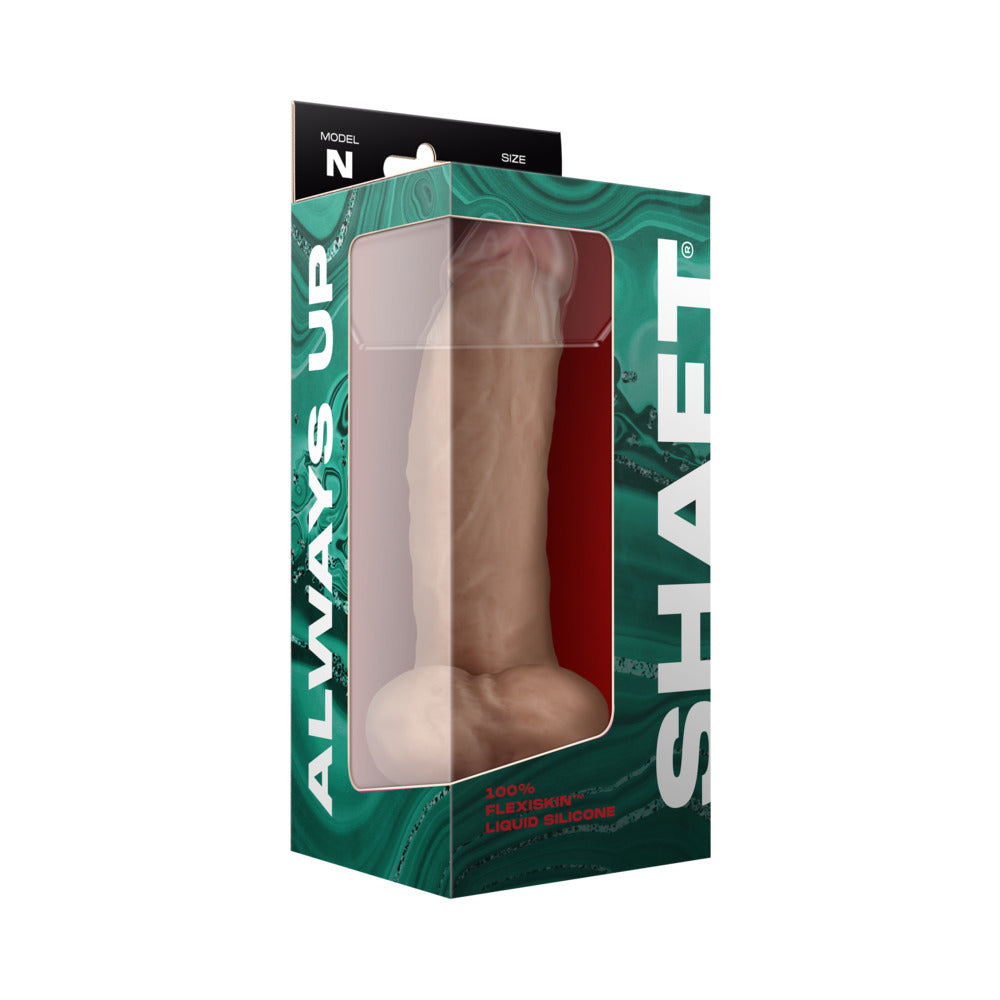 Shaft Model N: 9.5 inch Dual Density Silicone Dildo with Balls Pine