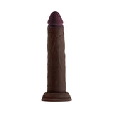 Shaft Model J: 7.5 inch Dual Density Silicone Dildo Mahogany