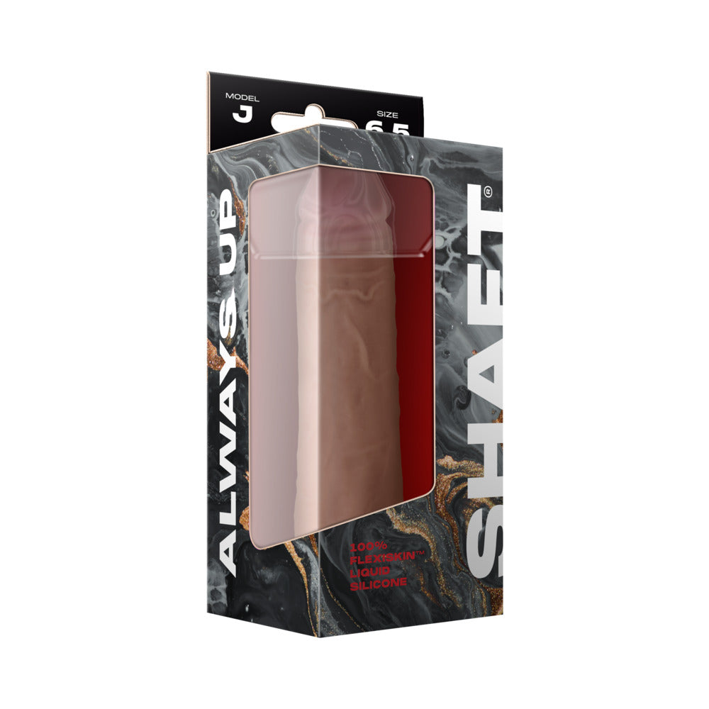 Shaft Model J: 6.5 inch Dual Density Silicone Dildo Pine