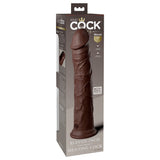 King Cock Elite 11 inches Dual Density Silicone Cock Realistic Dildo With Suction Cup Brown