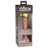 King Cock Elite 6 inches Vibrating Realistic Dildo With Suction Cup Beige