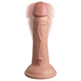 King Cock Elite 6 inches Vibrating Realistic Dildo With Suction Cup Beige