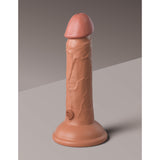 King Cock Elite 6 inches Vibrating Realistic Dildo With Suction Cup Tan