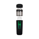 Gender X Message In A Bottle Rechargeable Thrusting Spinning Stroker with Suction Cup Base Black