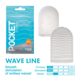 Tenga Pocket Masturbator Sleeve Wavy Line
