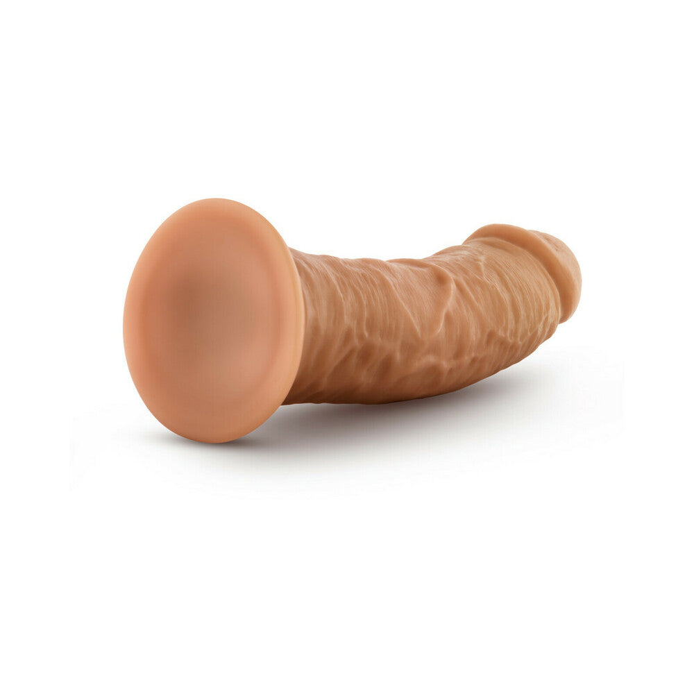 Blush Dr. Skin Glide Realistic 8 inches Self-Lubricating Dildo with Suction Cup Tan