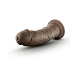 Blush Dr. Skin Glide Realistic 8 inches Self-Lubricating Dildo with Suction Cup Brown