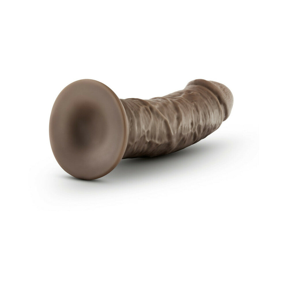 Blush Dr. Skin Glide Realistic 8 inches Self-Lubricating Dildo with Suction Cup Brown