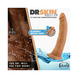 Blush Dr. Skin Glide Realistic 7.5 inches Self-Lubricating Dildo with Suction Cup Tan