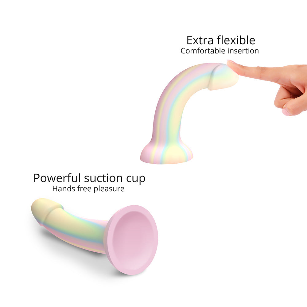Love to Love Dildolls Fantasia Glow-in-the-Dark 7 inches Silicone Dildo Pastels