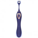 Love to Love O Mega Silicone Multi-Function Vibrator and Clitoral Stimulator Midnight Indigo