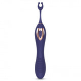 Love to Love O Mega Silicone Multi-Function Vibrator and Clitoral Stimulator Midnight Indigo
