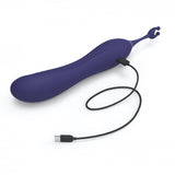 Love to Love O Mega Silicone Multi-Function Vibrator and Clitoral Stimulator Midnight Indigo