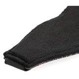 Spartacus Blindfold Brown PU Floral Print With Faux Fur Lining