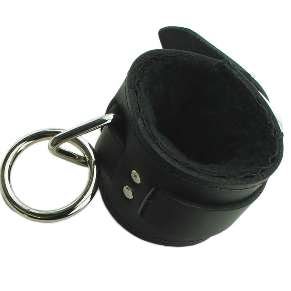 Spartacus Wrist Restraints Black Faux Fur