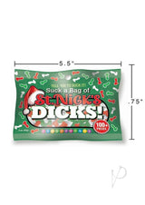 Suck a Bag of St Nicks Dicks Holiday Candy 3 oz package featuring colorful phallic-shaped candies for festive fun.