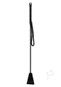 Fetish Play Riding Crop Vegan Leather Black, a sturdy impact toy for BDSM enthusiasts.