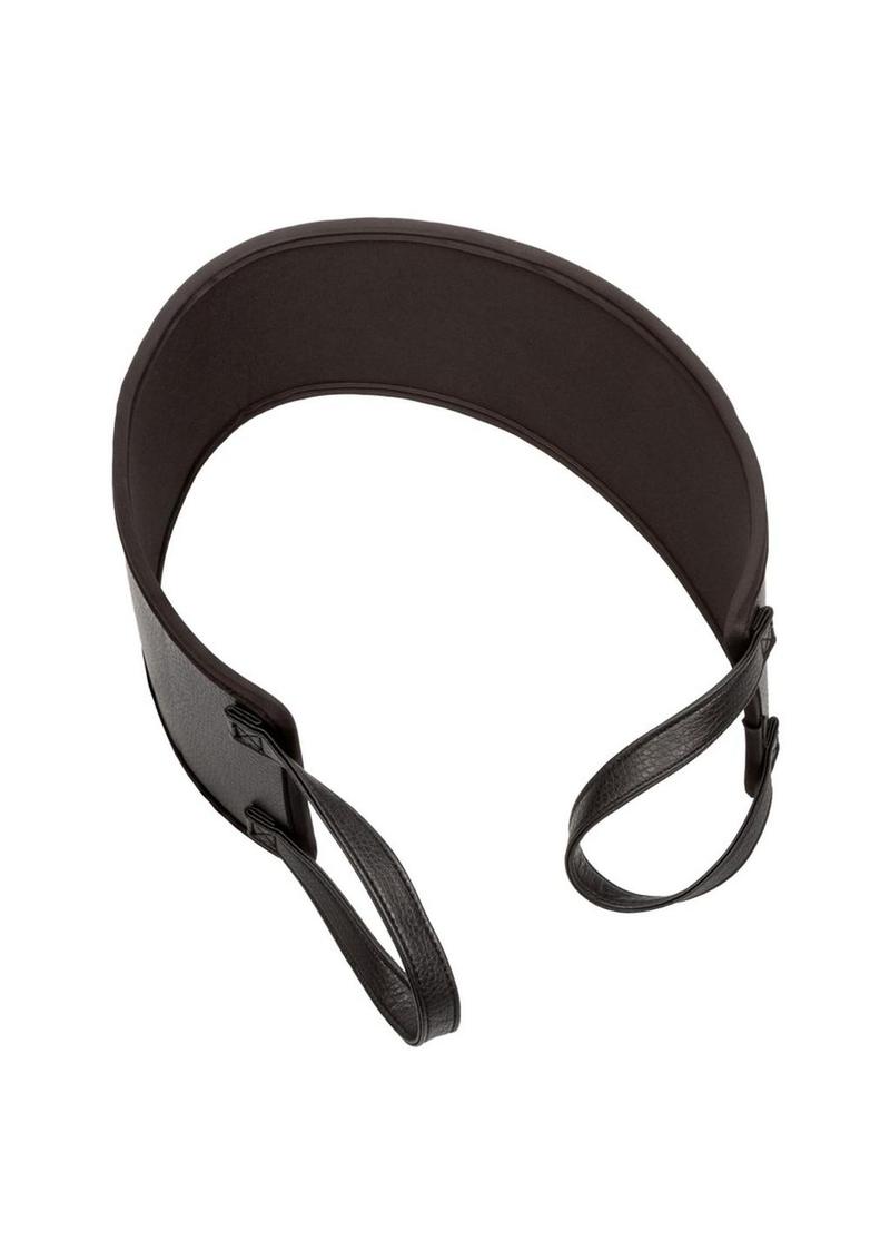 Nocturnal Collection Doggy Style Strap Black top view, showcasing its durable design and ergonomic shape.