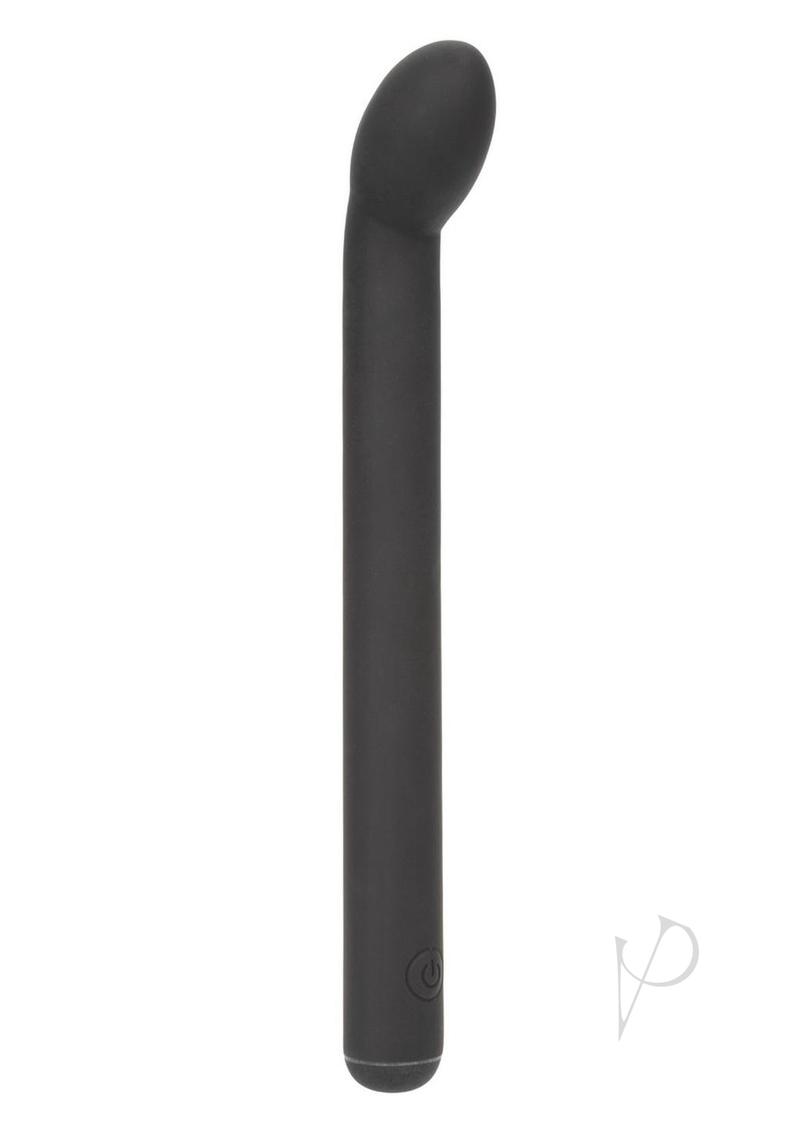 Dr Joel Kaplan Rechargeable Silicone Prostate Massager Black in sleek black silicone design for P-spot stimulation.