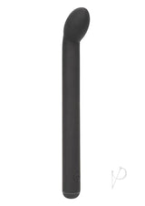 Dr Joel Kaplan Rechargeable Silicone Prostate Massager Black in sleek black silicone design for P-spot stimulation.