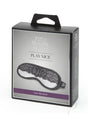 Fifty Shades of Grey Play Nice Satin and Lace Blindfold packaging with black lace detail.