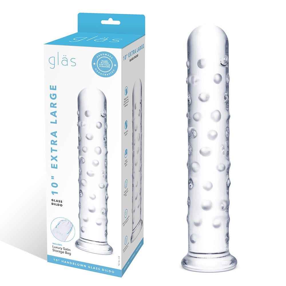 Glas 10 inches Extra Large Glass Dildo