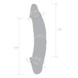 Glas 10.5 inches Girthy Realistic Glass Double Dong Dildo