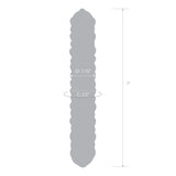 Glas 9 inches Purple Rose Nubby Glass Dildo
