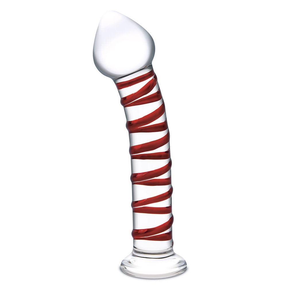 Glas 8 inches Mr. Swirly Glass Dildo