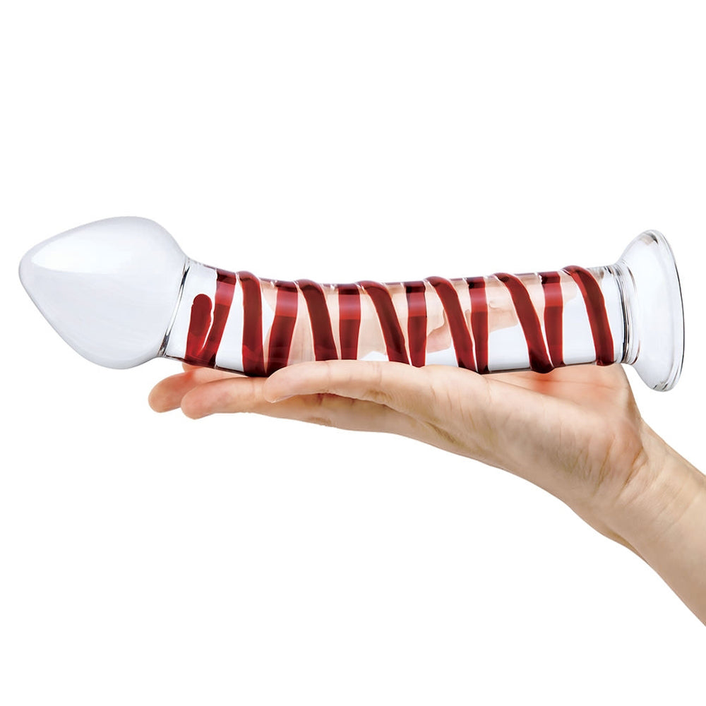 Glas 8 inches Mr. Swirly Glass Dildo