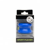 Sport Fucker Muscle Ball Stretcher Blue TPE in packaging, showcasing its impressive design and quality.