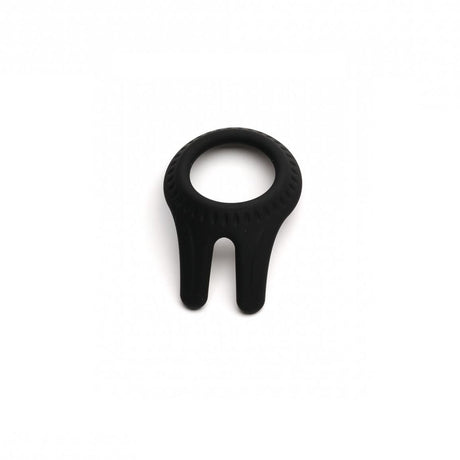 Sport Fucker Cockpit Ring Black, a premium silicone performance ring with ergonomic teardrop shape.