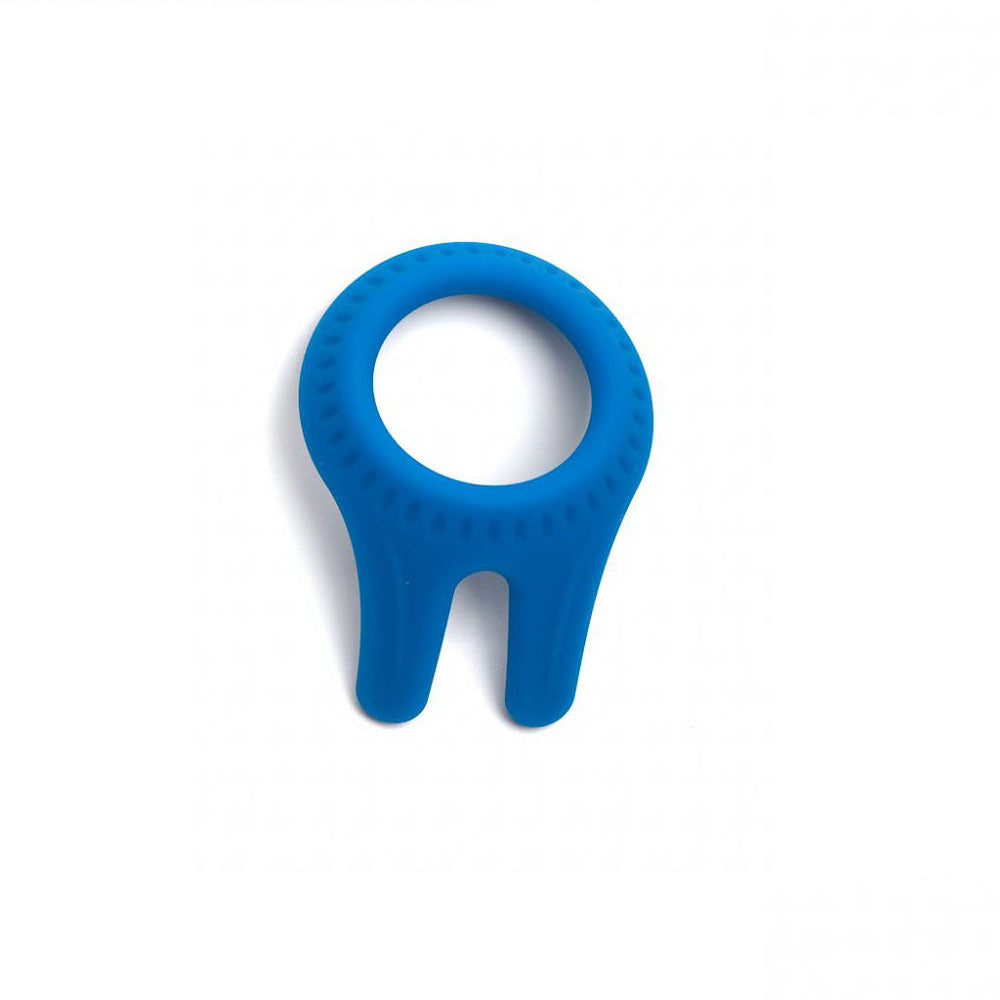 Sport Fucker Cockpit Silicone Cock Ring Blue, ergonomic blue silicone cock ring designed for comfort and secure fit.