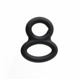 Sport Fucker Frank Ring Silicone Cock Ring displayed in a black silicone material for enhanced comfort and performance.