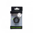 Sport Fucker Pentagon Silicone Cock Ring packaging featuring a black silicone cock ring for snug fit and durability.