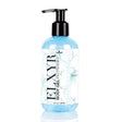 Sensuva Elxyr Body Gel Peppermint 8 oz bottle with pump lid, refreshing blue gel for revitalizing skin and muscles.